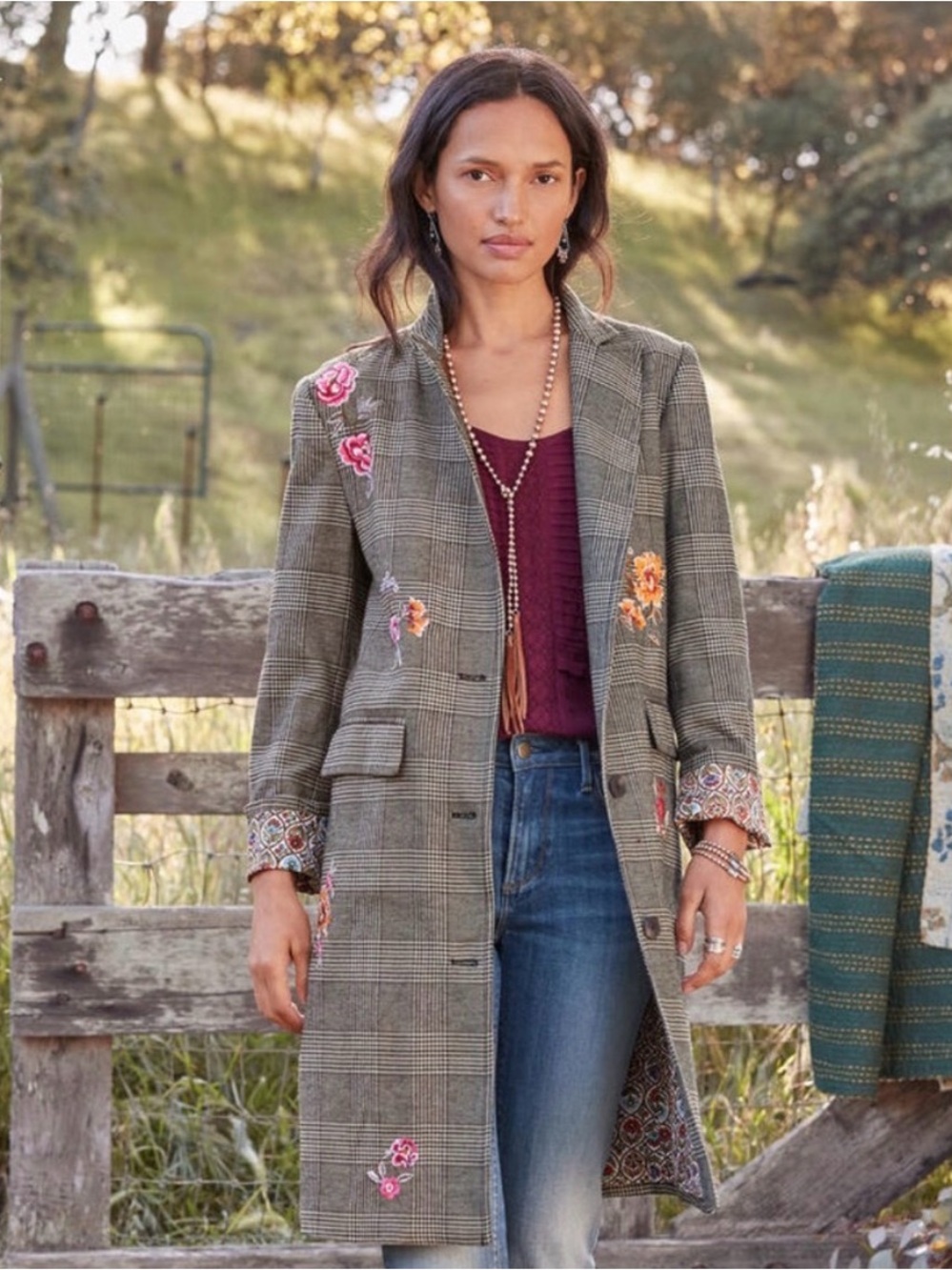 Sundance Primevere Bloom Custom One-of-a-Kind Topper Jacket S Small